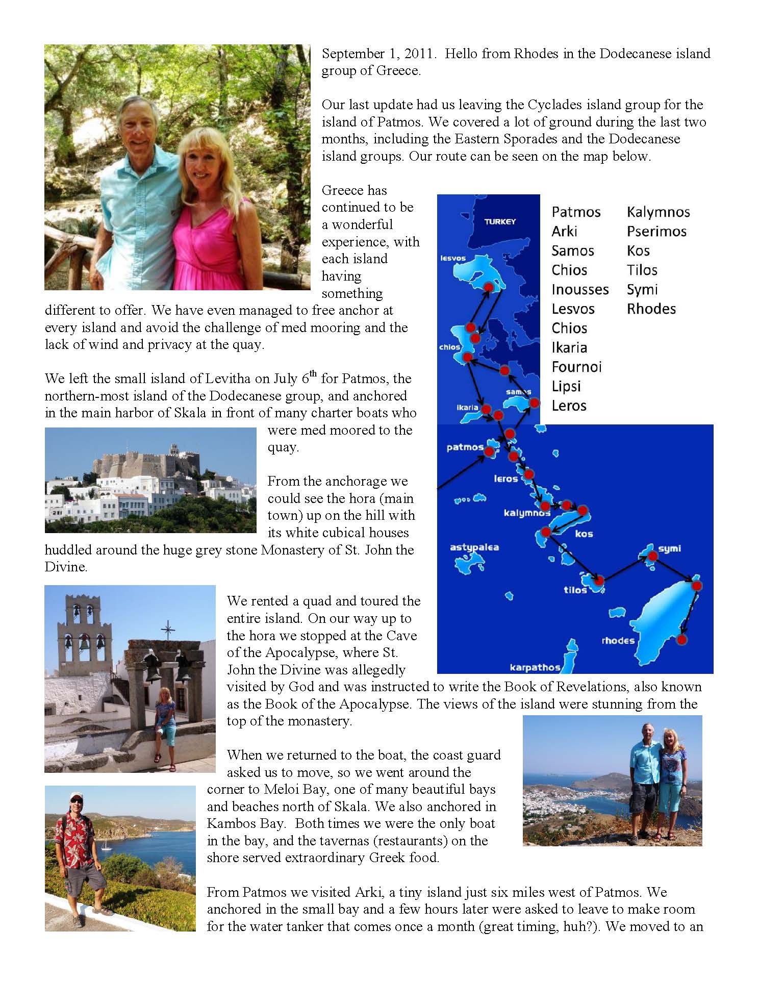 Cruising the Dodecanese page 1